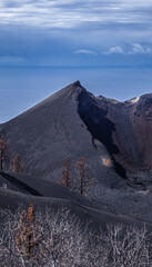 Volcan de la isla de La Palma. Volcan Tajogaite o llamado tambien erroneamente Cumbre Vieja.