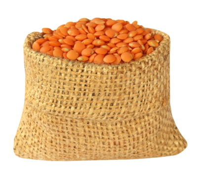 Lentil in a sack