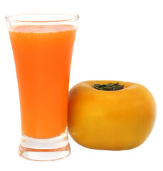 Persimmon juice with fresh fruits