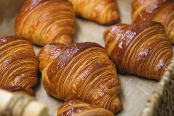 croissants are ready. ready-made croissants	