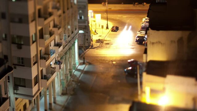 Havana street scene timelapse