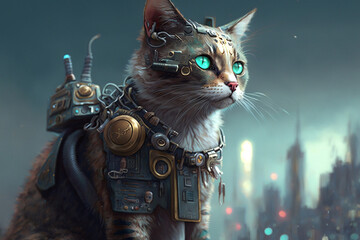 Cyber Feline: The Future Meets the Past Ai