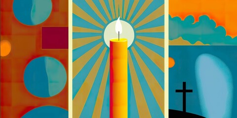 Candle light religious candle prayer gospel god faith creation heaven prayer poster template church hymns
template sunday service joy birthday easter spiritual digital painting
artistic abstract singl