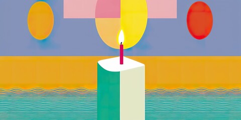 Candle light religious candle prayer gospel god faith creation heaven prayer poster template church hymns
template sunday service joy birthday easter spiritual digital painting
generative, ai, art  