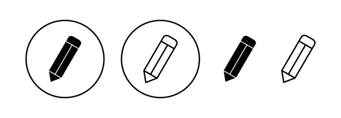Pencil icon vector for web and mobile app. pen sign and symbol. edit icon vector