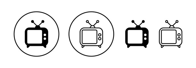 Tv icon vector for web and mobile app. television sign and symbol