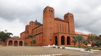Fototapeta premium Catholic Church in Itaporanga São Paulo Brazil 2023-02-12