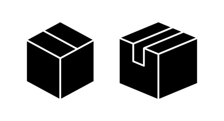 Box icon vector illustration. box sign and symbol, parcel, package