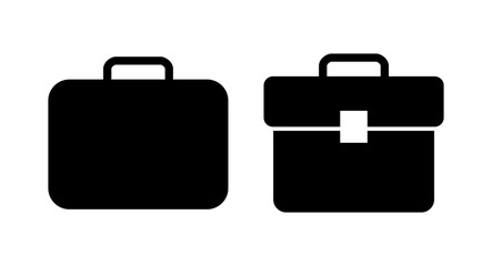 Briefcase icon vector illustration. suitcase sign and symbol. luggage symbol.