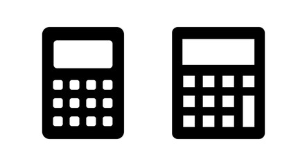 Calculator icon vector illustration. Accounting calculator sign and symbol.