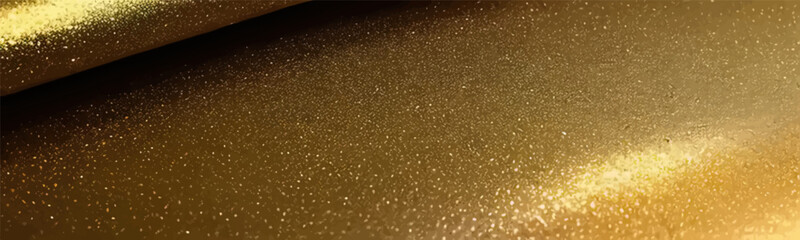 Golden metal background with gradient effect of shine, chrome, rose, and brush brass reflect in sheet of beige and beauty.