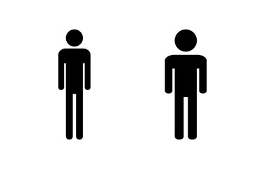 Man icon vector illustration. male sign and symbol. human symbol