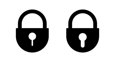 Lock icon vector illustration. Padlock sign and symbol. Encryption icon. Security symbol