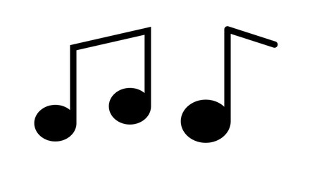 Music icon vector illustration. note music sign and symbol