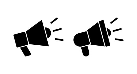 Megaphone icon vector illustration. Loudspeaker sign and symbol
