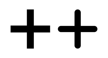 Plus Icon vector illustration. Add plus sign and symbol