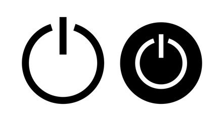 Power icon vector illustration. Power Switch sign and symbol. Electric power