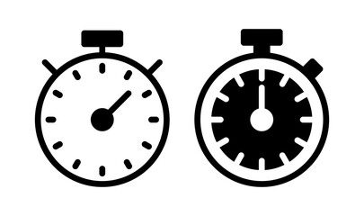 stopwatch icon vector illustration. Timer sign and symbol. Countdown icon. Period of time