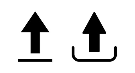 Upload icon vector illustration. load data sign and symbol