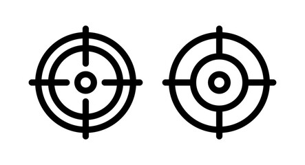 Target icon vector illustration. goal icon vector. target marketing sign and symbol