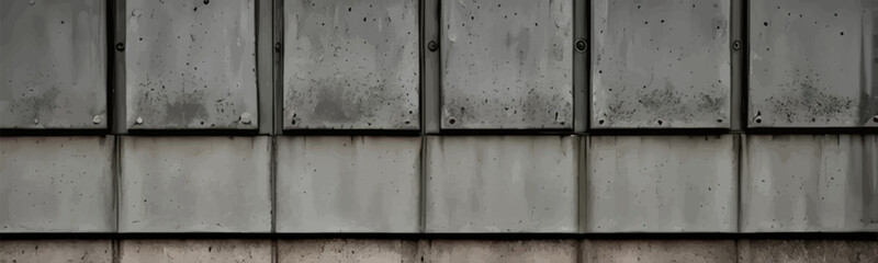 Old gray and dirty concrete wall with vintage abstract pattern and rough texture as the background.