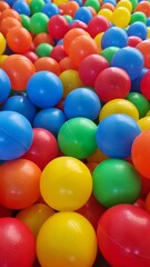 Fototapeta na wymiar Colorful polka dot pool texture