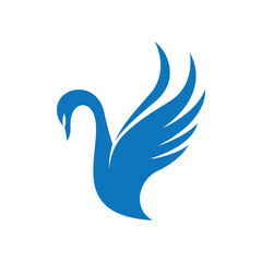 Obraz premium Swan logo images illustration