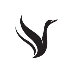Swan logo images illustration