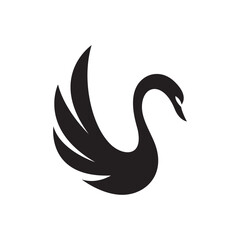 Swan logo images illustration