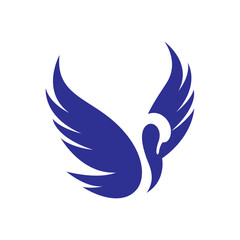 Swan logo images illustration