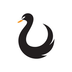 Swan logo images illustration