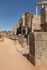 The ancient ruins of the Roman city of Merida, Badajoz, Spain