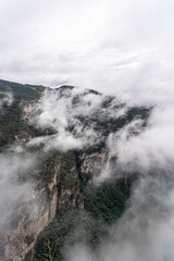 Beautiful view of the majestic Canyon del Sumidero in Mexico. 