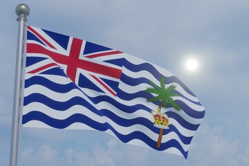 National Flag in the Wind  -The Commissioner of The British Indian Ocean Territory