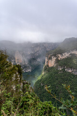 Beautiful view of the majestic Canyon del Sumidero in Mexico. 