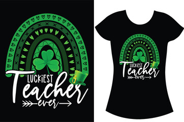 St- Patrick's Day SVG typography t-shirt design,