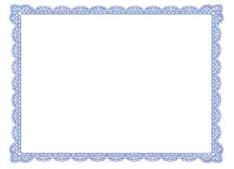 アンティークなレース風フレーム。水彩風、ベクター素材