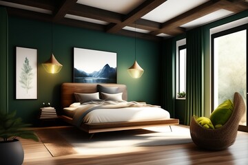 bedroom, illustrations