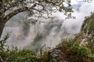 Obraz na płótnie Canvas Beautiful view of the majestic Canyon del Sumidero in Mexico. 