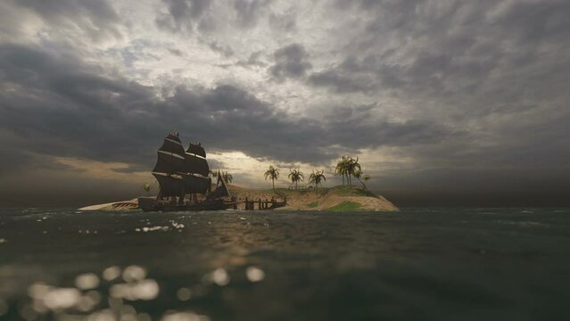 Pirate Island 3D Video Animation
