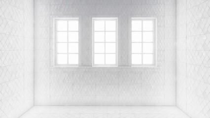 white room with window