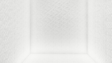 Blank display on background with minimal style and spot light. Blank stand for showing product. 3D rendering