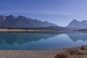 Lake Abraham in the Autumn