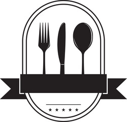 Restaurant cafe logo design vector illustration