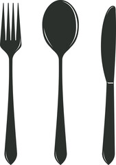 Simple cutlery icon vector illustration