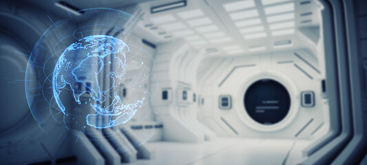 宇宙船イメージ　バナー・広告向け横長ビジュアル © metamorworks