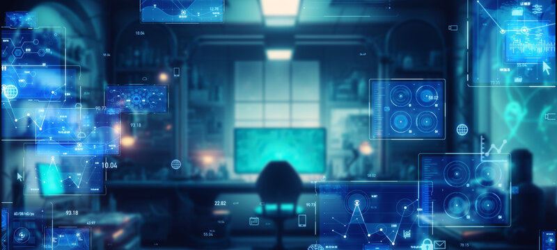 デジタルデータイメージ　バナー・広告向け横長ビジュアル