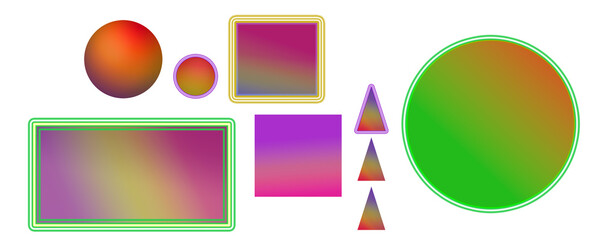 geometric color gradient glowing