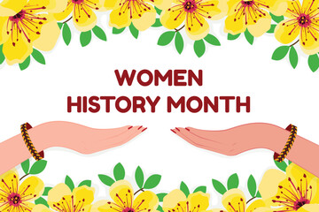 women history month vector illustration design