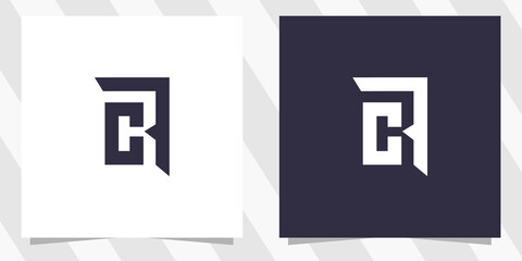 letter cr rc logo design